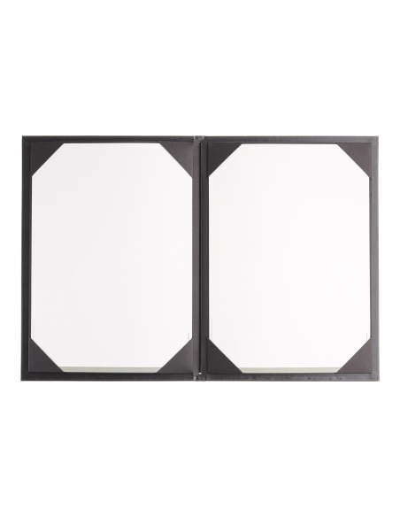 Porta Menu ITALY A4 (23,2x32 cm) - cornicetta (4 facciate) - scritta menu - colore GRIGIO