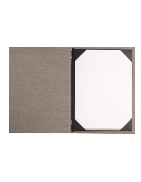 Porta Menu ITALY A4 (23,2x32 cm) - cornicetta (4 facciate) - scritta menu - colore SABBIA