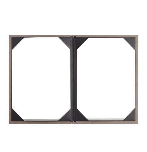 Porta Menu ITALY A4 (23,2x32 cm) - cornicetta (4 facciate) - scritta menu - colore SABBIA