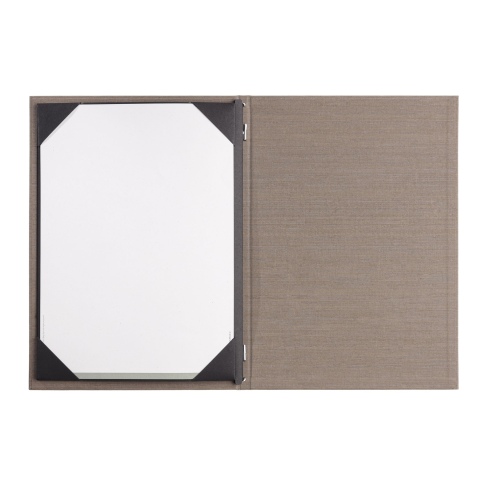 Porta Menu ITALY A4 (23,2x32 cm) - cornicetta (4 facciate) - scritta menu - colore SABBIA