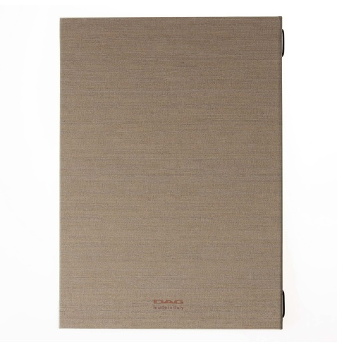 Porta Menu ITALY A4 (23,2x32 cm) - cornicetta (4 facciate) - scritta menu - colore SABBIA