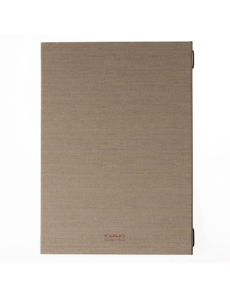 Porta Menu ITALY A4 (23,2x32 cm) - cornicetta (4 facciate) - scritta menu - colore SABBIA