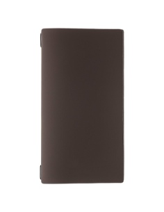 Porta Menu A4 SLIM (17,4x31,8 cm) senza etichetta cornicetta (4 facciate) elastico nero BICOLOR COCOA