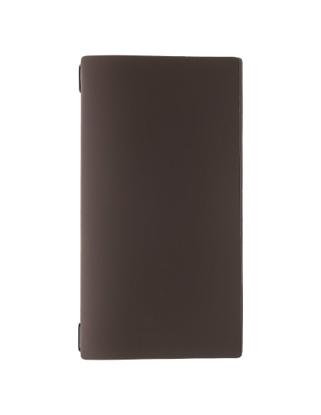 Porta Menu A4 SLIM (17,4x31,8 cm) senza etichetta cornicetta (4 facciate) elastico nero BICOLOR COCOA
