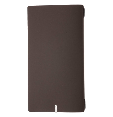 Porta Menu A4 SLIM (17,4x31,8 cm) senza etichetta cornicetta (4 facciate) elastico nero BICOLOR COCOA