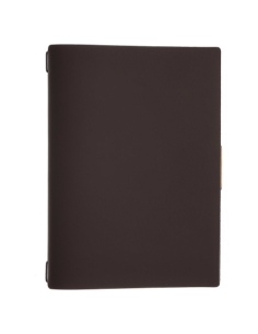 Porta Menu A4 (23,2x31,8 cm) senza etichetta cornicetta (4 facciate) elastico nero BICOLOR COCOA
