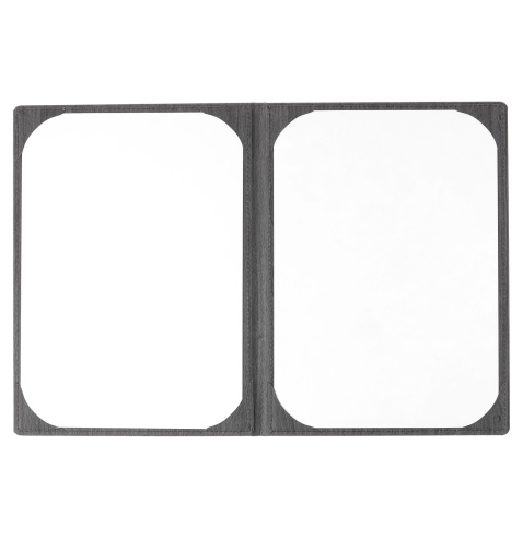Porta Menu WOOD A4 (23x31,3 cm) - 2 ANTE - senza scritta - colore EBANO