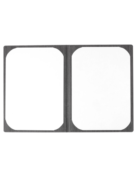 Porta Menu WOOD A4 (23x31,3 cm) - 2 ANTE - senza scritta - colore EBANO