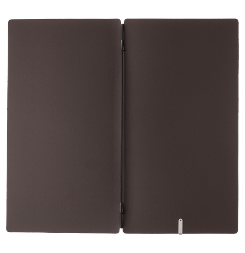 Porta Menu A4 SLIM (17,4x31,8 cm) senza etichetta solo elastico nero BICOLOR SABBIA
