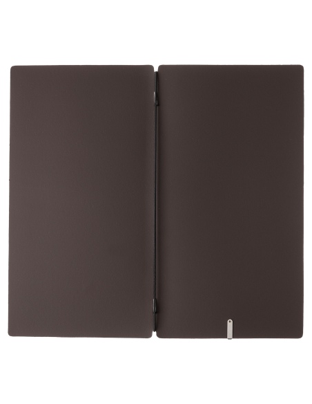 Porta Menu A4 SLIM (17,4x31,8 cm) senza etichetta solo elastico nero BICOLOR SABBIA