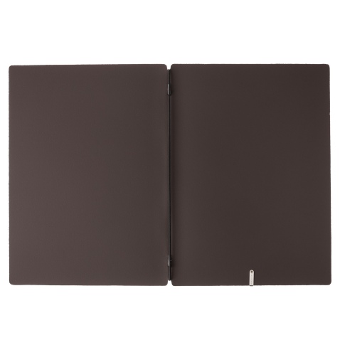 Porta Menu A4 (23,2x31,8 cm) senza etichetta solo elastico nero BICOLOR SABBIA