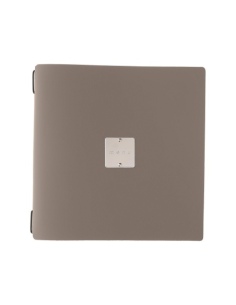 Porta Menu QUADRATO (23x23,1 cm) etichetta METAL "menu" 2 buste (4 facciate) elastico nero BICOLOR SABBIA