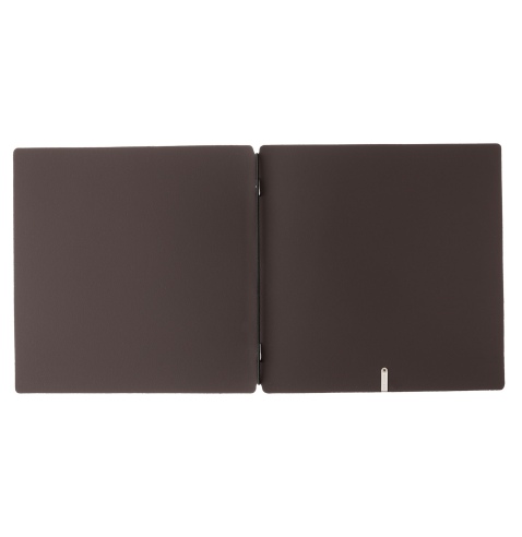 Porta Menu QUADRATO (23x23,1 cm) senza etichetta solo elastico nero BICOLOR SABBIA