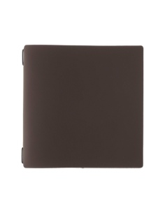 Porta Menu QUADRATO (23x23,1 cm) senza etichetta cornicetta (4 facciate) elastico nero BICOLOR COCOA