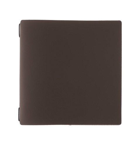 Porta Menu QUADRATO (23x23,1 cm) senza etichetta cornicetta (4 facciate) elastico nero BICOLOR COCOA