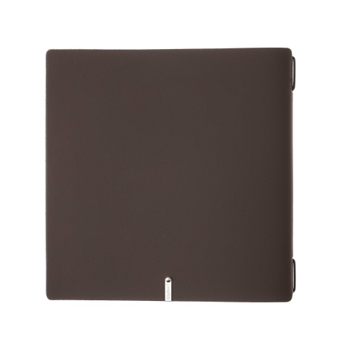 Porta Menu QUADRATO (23x23,1 cm) senza etichetta cornicetta (4 facciate) elastico nero BICOLOR COCOA
