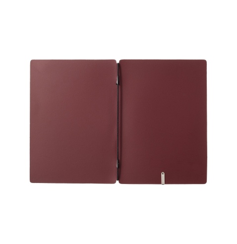 Porta Menu A5 (16,5x23,1 cm) senza etichetta solo elastico nero PORTOFINO BORDEAUX