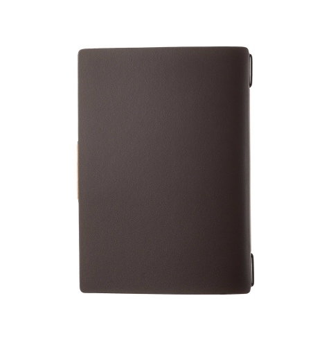 Porta Menu A5 (16,5x23,1 cm) etichetta PATCH "personalizzata" (minimo 18 pezzi) 2 buste (4 facciate) elastico nero PORTOFINO MAR