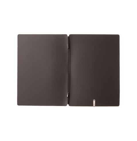 Porta Menu A5 (16,5x23,1 cm) senza etichetta solo elastico nero PORTOFINO MARRONE