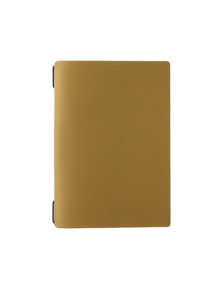 Porta Menu A5 (16,5x23,1 cm) senza etichetta solo elastico nero PORTOFINO OCRA