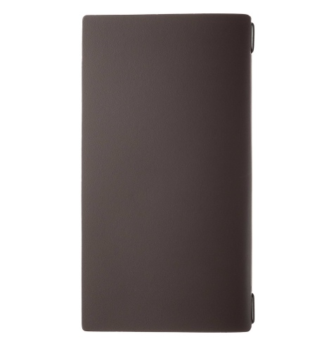 Porta Menu A4 SLIM (17,4x31,8 cm) etichetta PATCH "personalizzata" (minimo 18 pezzi) 2 buste (4 facciate) elastico nero PORTOFIN