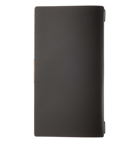 Porta Menu A4 SLIM (17,4x31,8 cm) etichetta PATCH "personalizzata" (minimo 18 pezzi) solo elastico nero PORTOFINO NERO