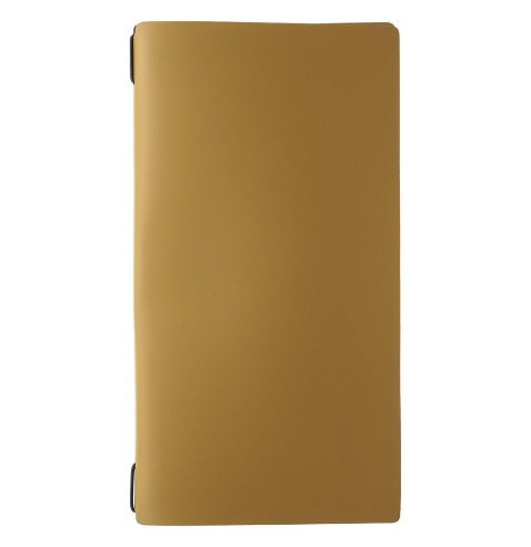 Porta Menu A4 SLIM (17,4x31,8 cm) senza etichetta solo elastico nero PORTOFINO OCRA