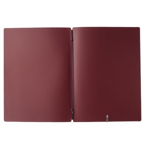 Porta Menu A4 (23,2x31,8 cm) senza etichetta solo elastico nero PORTOFINO BORDEAUX
