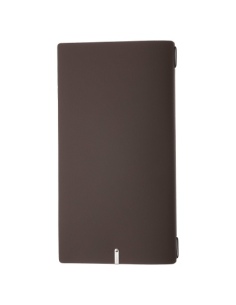 Porta Menu A4 SLIM (17,4x31,8 cm) etichetta METAL "menu" solo elastico nero BICOLOR COCOA 2