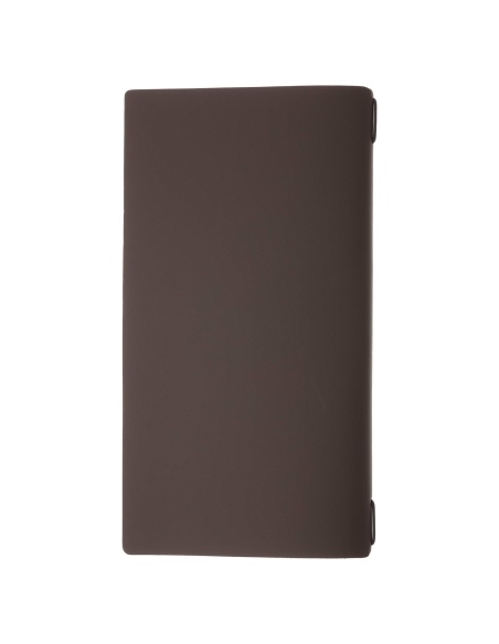 Porta Menu A4 SLIM (17,4x31,8 cm) etichetta PATCH "menu" solo elastico nero BICOLOR COCOA