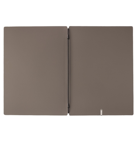 Porta Menu A4 (23,2x31,8 cm) senza etichetta solo elastico nero BICOLOR COCOA
