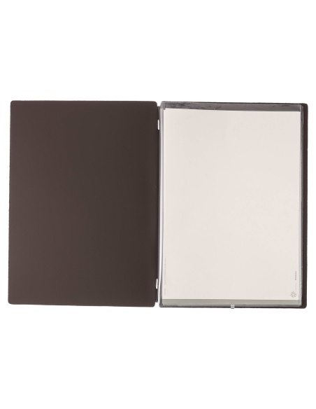 Porta Menu A4 (23,2x31,8 cm) senza etichetta 2 buste (4 facciate) elastico nero BICOLOR SABBIA
