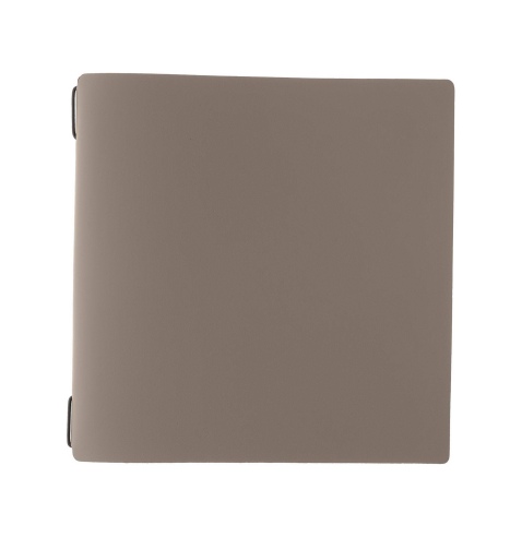 Porta Menu QUADRATO (23x23,1 cm) senza etichetta 2 buste (4 facciate) elastico nero BICOLOR SABBIA