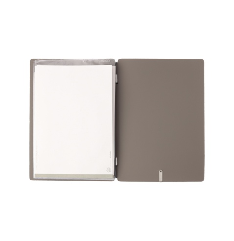 Porta Menu A5 (16,5x23,1 cm) senza etichetta 2 buste (4 facciate) elastico nero BICOLOR COCOA