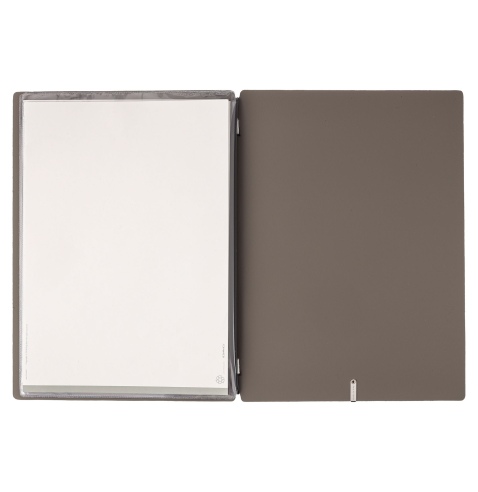 Porta Menu A4 (23,2x31,8 cm) senza etichetta 2 buste (4 facciate) elastico nero BICOLOR COCOA