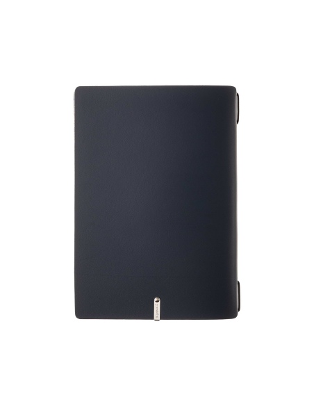 Porta Menu A5 (16,5x23,1 cm) senza etichetta 2 buste (4 facciate) elastico nero PORTOFINO BLU