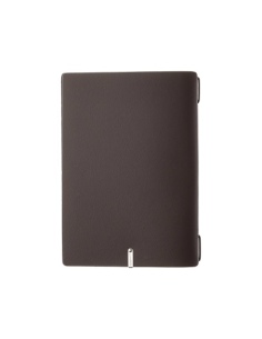 Porta Menu A5 (16,5x23,1 cm) senza etichetta 2 buste (4 facciate) elastico nero PORTOFINO MARRONE 2