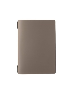 Porta Menu A5 (16,5x23,1 cm) senza etichetta 2 buste (4 facciate) elastico nero PORTOFINO TORTORA