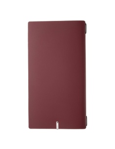 Porta Menu A4 SLIM (17,4x31,8 cm) senza etichetta 2 buste (4 facciate) elastico nero PORTOFINO BORDEAUX 2