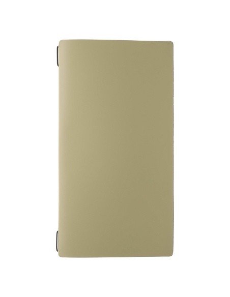 Porta Menu A4 SLIM (17,4x31,8 cm) senza etichetta 2 buste (4 facciate) elastico nero PORTOFINO SALVIA