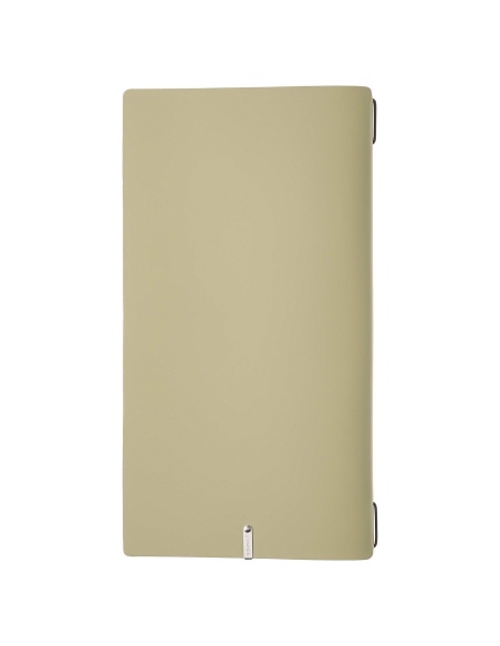 Porta Menu A4 SLIM (17,4x31,8 cm) senza etichetta 2 buste (4 facciate) elastico nero PORTOFINO SALVIA