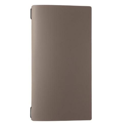 Porta Menu A4 SLIM (17,4x31,8 cm) senza etichetta 2 buste (4 facciate) elastico nero PORTOFINO TORTORA