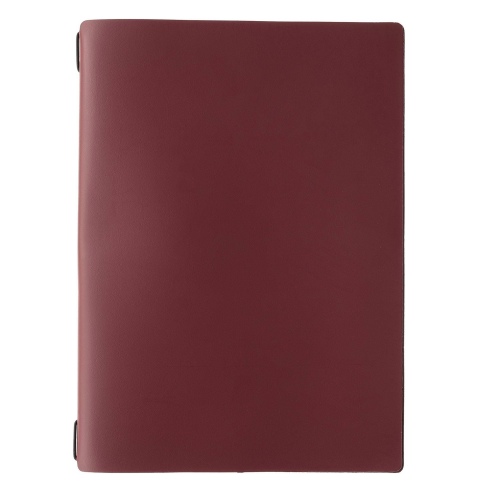 Porta Menu A4 (23,2x31,8 cm) senza etichetta 2 buste (4 facciate) elastico nero PORTOFINO BORDEAUX