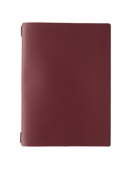 Porta Menu A4 (23,2x31,8 cm) senza etichetta 2 buste (4 facciate) elastico nero PORTOFINO BORDEAUX