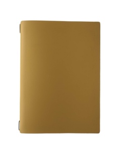 Porta Menu A4 (23,2x31,8 cm) senza etichetta 2 buste (4 facciate) elastico nero PORTOFINO OCRA