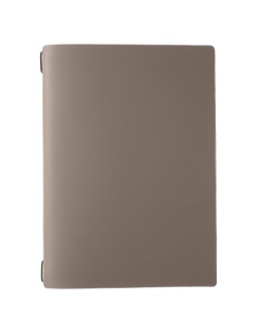 Porta Menu A4 (23,2x31,8 cm) senza etichetta 2 buste (4 facciate) elastico nero PORTOFINO TORTORA