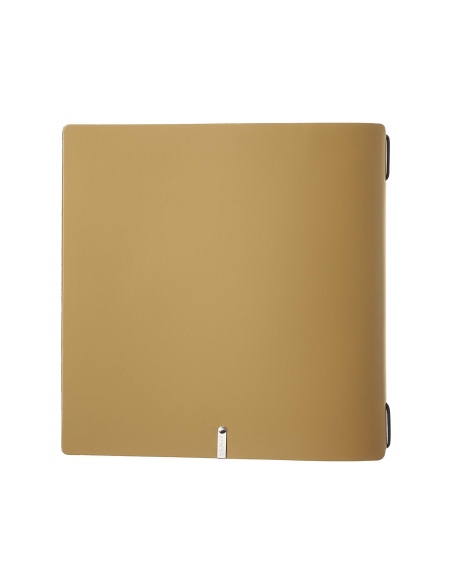 Porta Menu QUADRATO (23x23,1 cm) senza etichetta 2 buste (4 facciate) elastico nero PORTOFINO OCRA