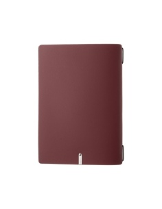 Porta Menu A5 (16,5x23,1 cm) stampa bassorilievo 2 buste (4 facciate) elastico nero PORTOFINO BORDEAUX 2