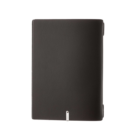 Porta Menu A5 (16,5x23,1 cm) stampa bassorilievo 2 buste (4 facciate) elastico nero PORTOFINO NERO