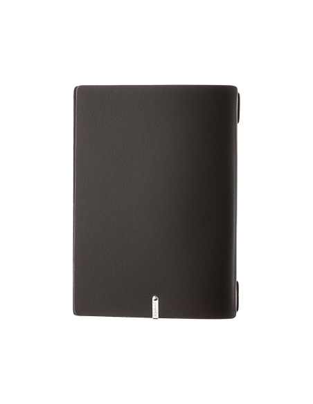 Porta Menu A5 (16,5x23,1 cm) stampa bassorilievo 2 buste (4 facciate) elastico nero PORTOFINO NERO